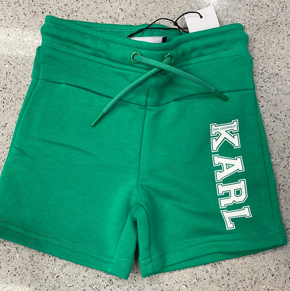Karl ss24 Terry Green Shorts
