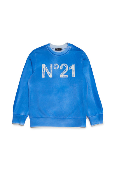 N21 SS24 Blue Logo Sweatshirt