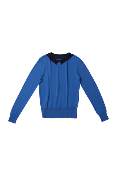 Zaika SS24 Blue Collar Sweater