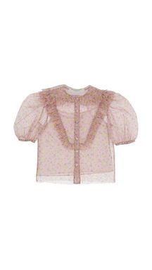 Philosophy SS24 Pink Flower Tulle Top