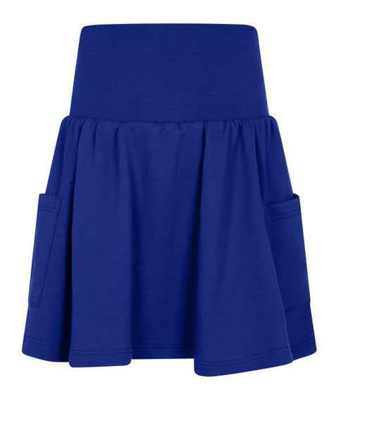 Parni ss24 Royal Blue Short Tiered Skirt