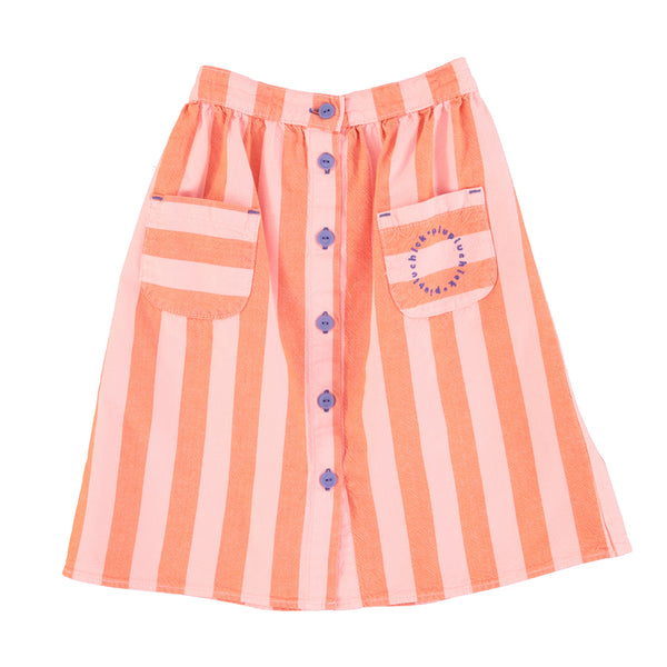 Piupiuchick ss24 Bold Stripe Pocket Skirt