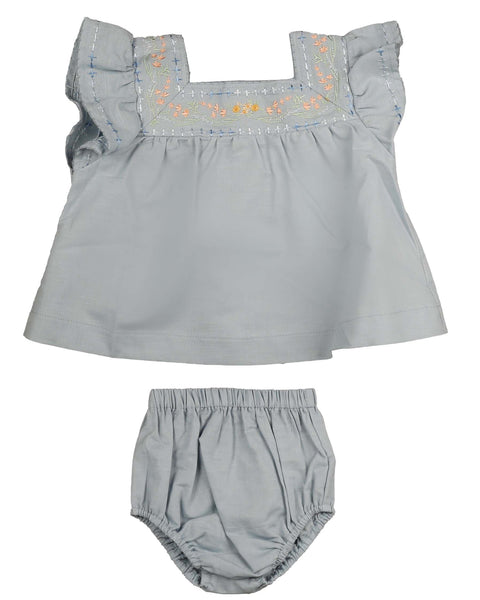 Noma ss24 Blue Ombre Embroidered Set
