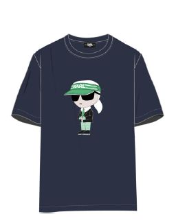 Karl SS24 Navy Tee With Front Logo