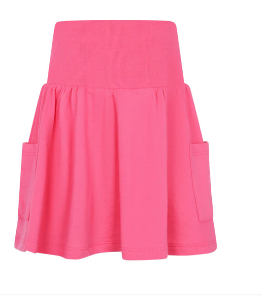 Parni ss24 Hot Pink Short Tiered Skirt