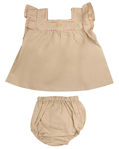 Noma ss24 Tan Ombre Embroidered Set