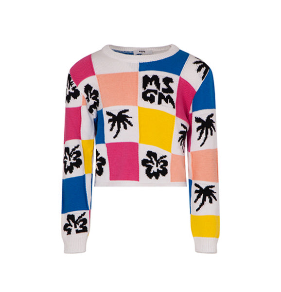 MSGM SS24 Colorful Box Sweater