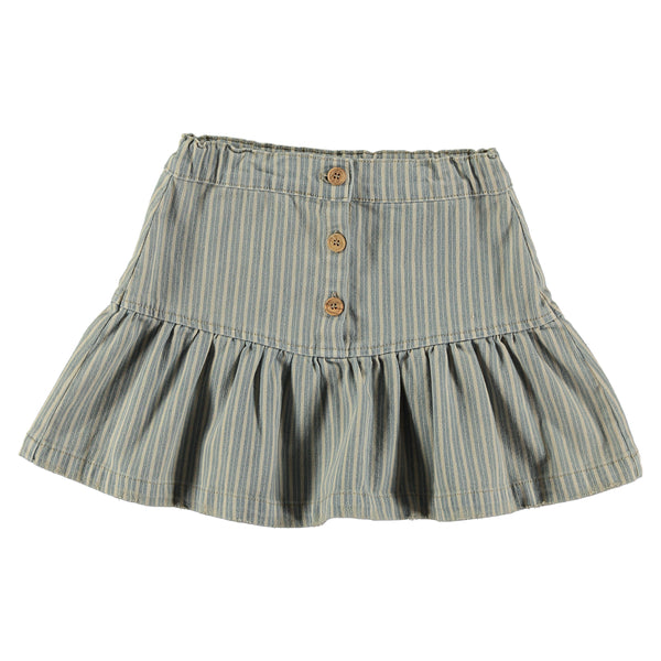 TV SS24 Jean Stripe Mini Skirt