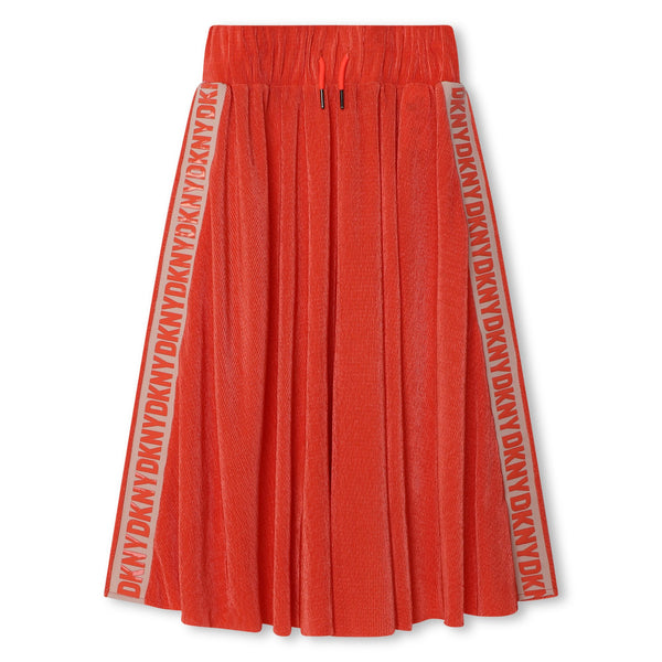 DKNY SS24 Apricot Terry Logo Skirt