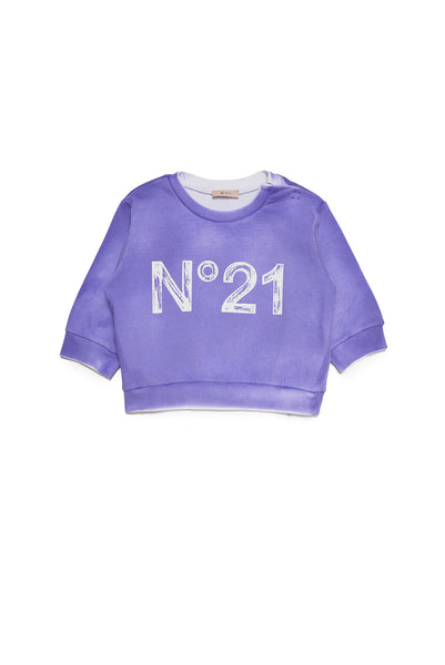 N21 SS24 Purple Cropped Top