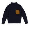 Motu FW23 Ribbed Mustard Pocket Sweater