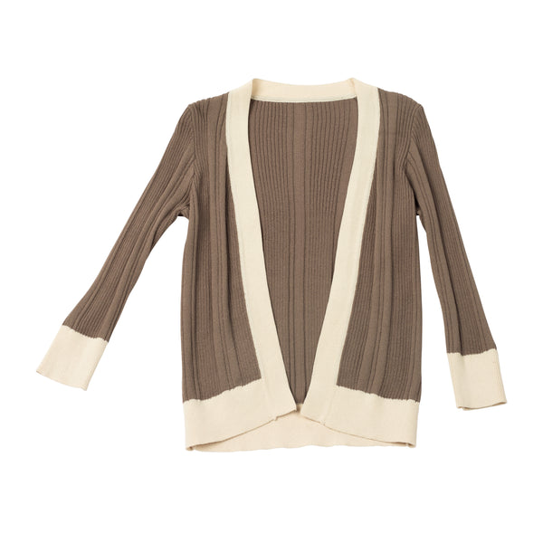ST ss22 Brown Emerson Cardigan